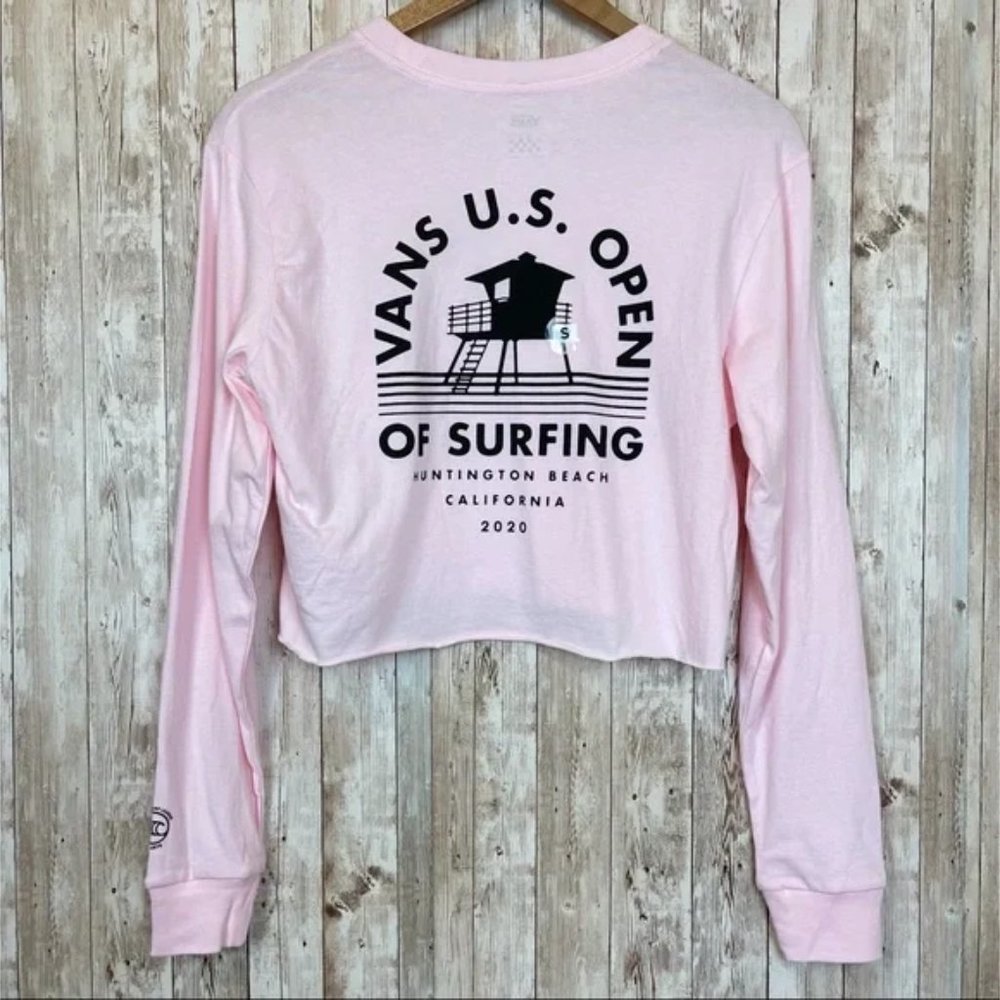 Light Pink Vans Surf Crop Top